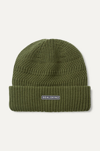 Gressenhall Waterproof Textured Stripe Roll Cuff Beanie