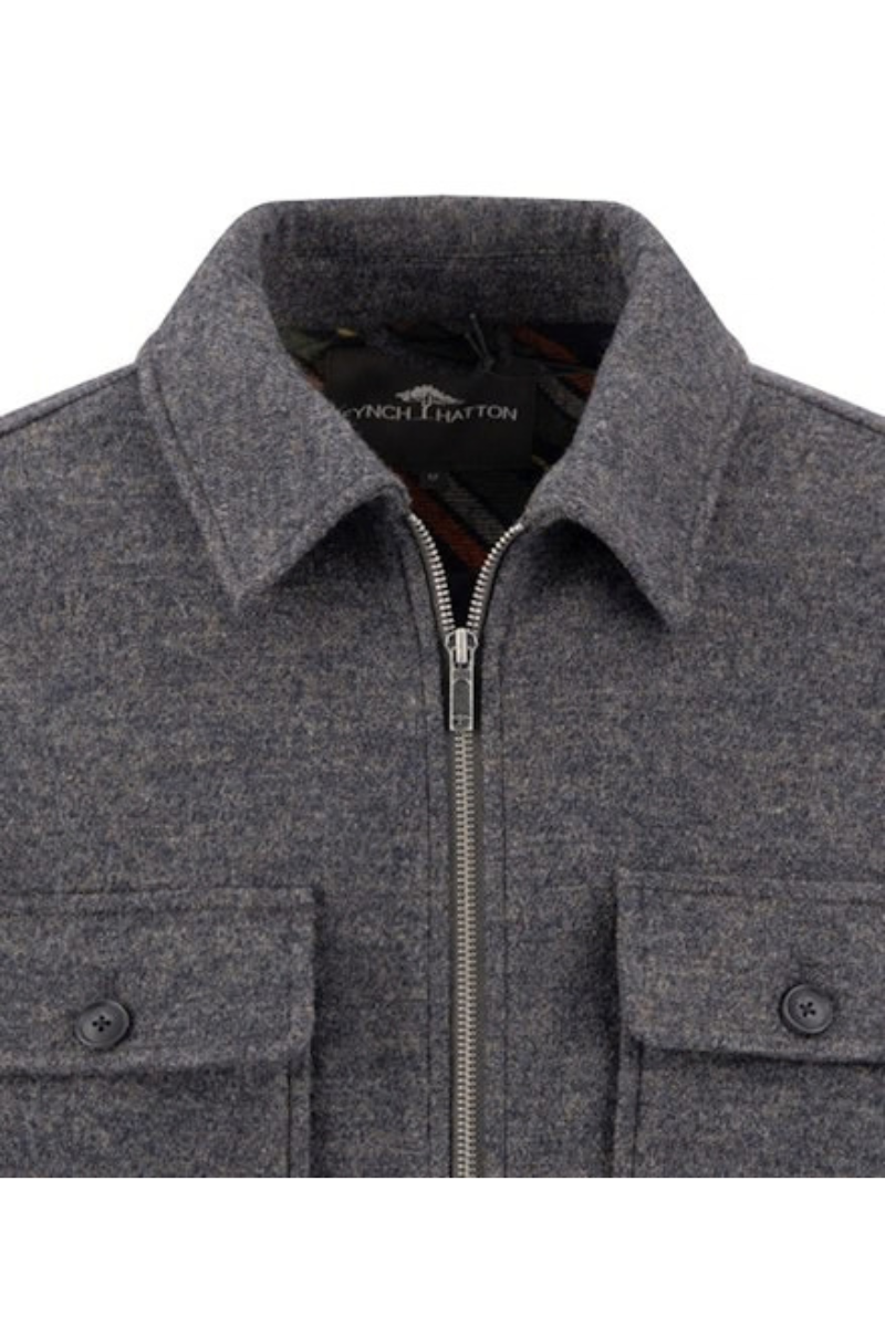 Wool Zip Overshirt