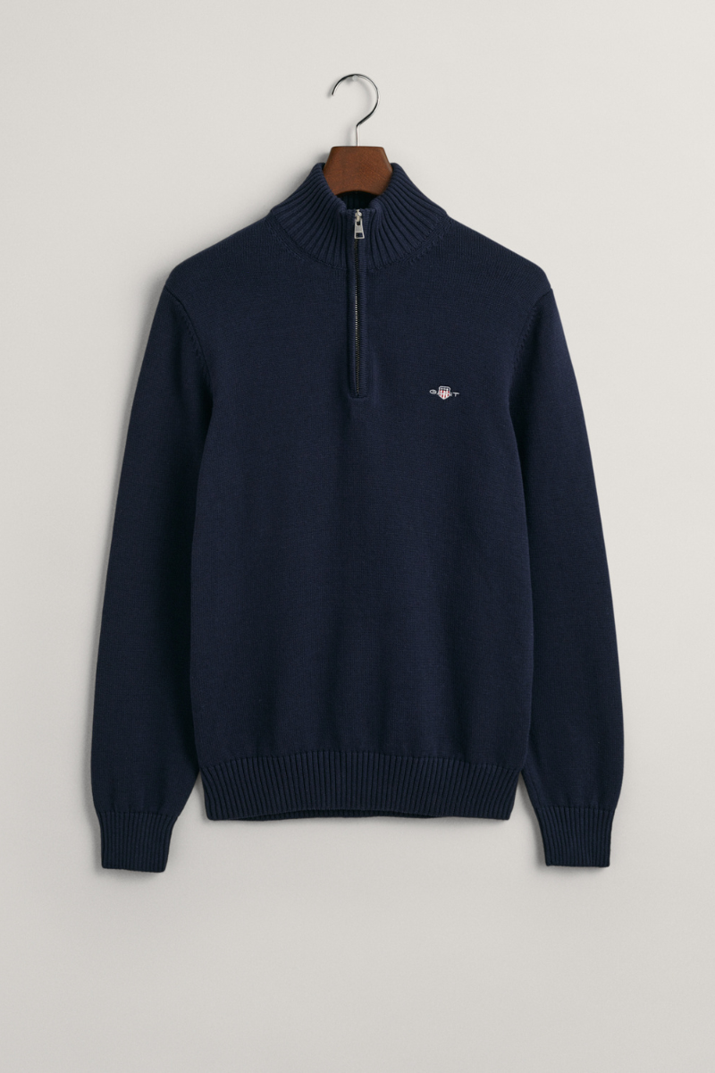 Casual Cotton Half Zip Sweater