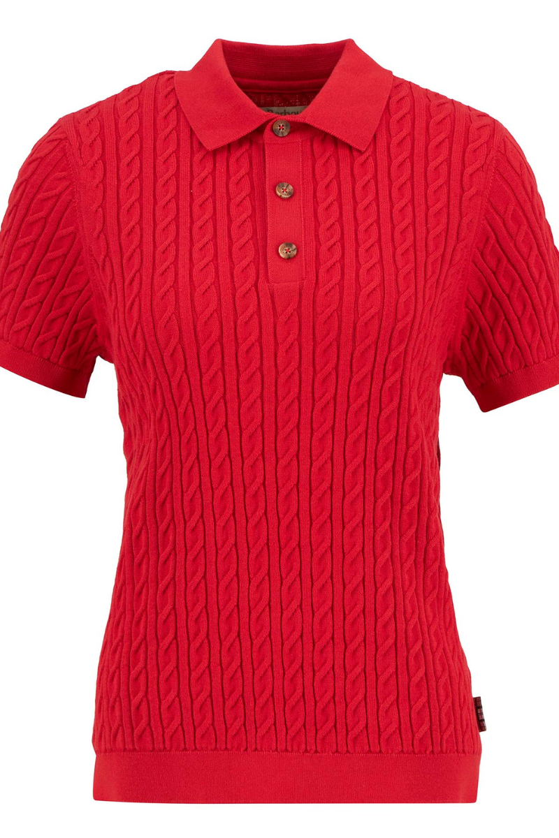 An image of the Barbour Hartland Knitted Polo Jumper
