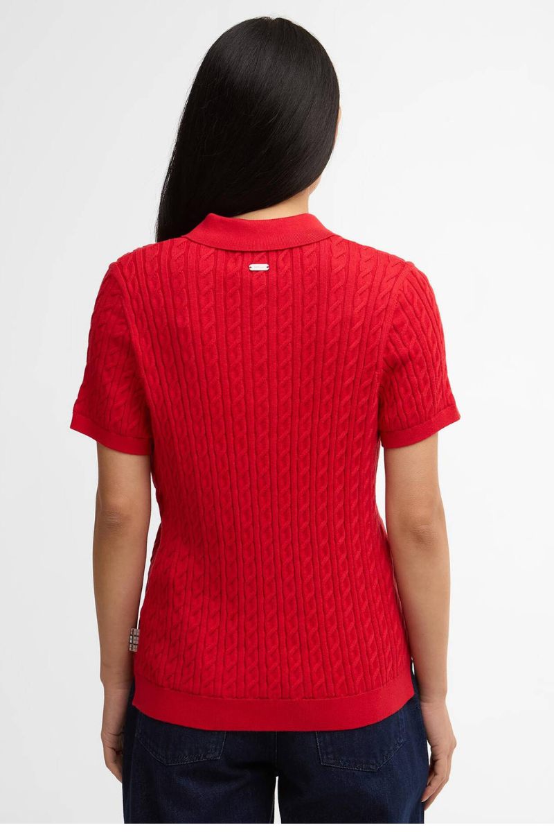 An image of the Barbour Hartland Knitted Polo Jumper