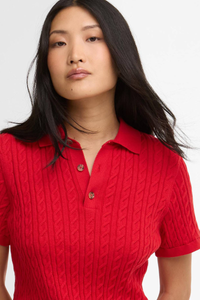 An image of the Barbour Hartland Knitted Polo Jumper