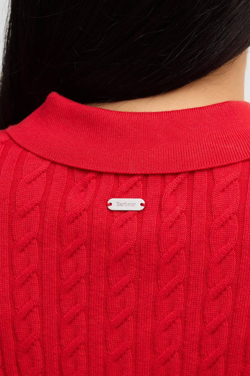 An image of the Barbour Hartland Knitted Polo Jumper