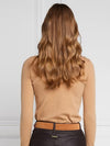 An image of the Holland Cooper Buttoned Knit Roll Neck
