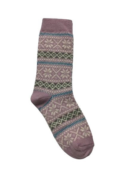 An image of the Speyside Socks Wool Fairisle Sock