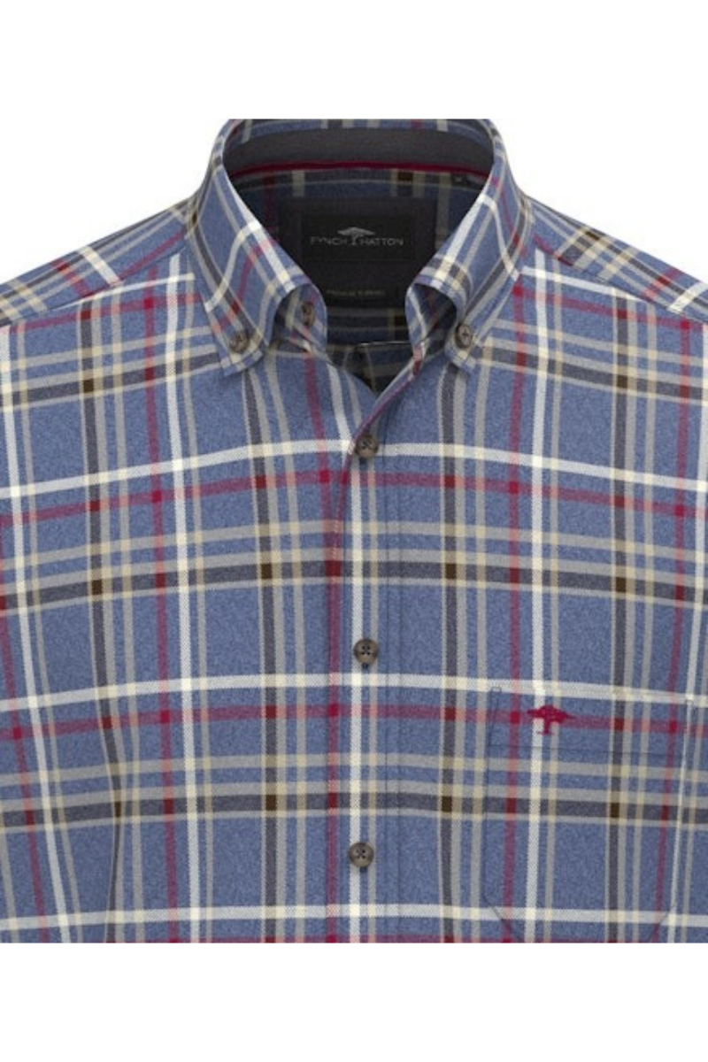 Premium Melange Check LS Shirt