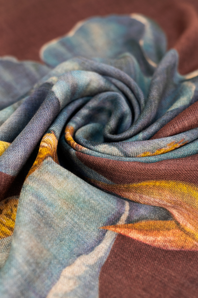 Iris Wool Mix Scarf