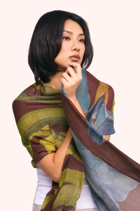 Iris Wool Mix Scarf