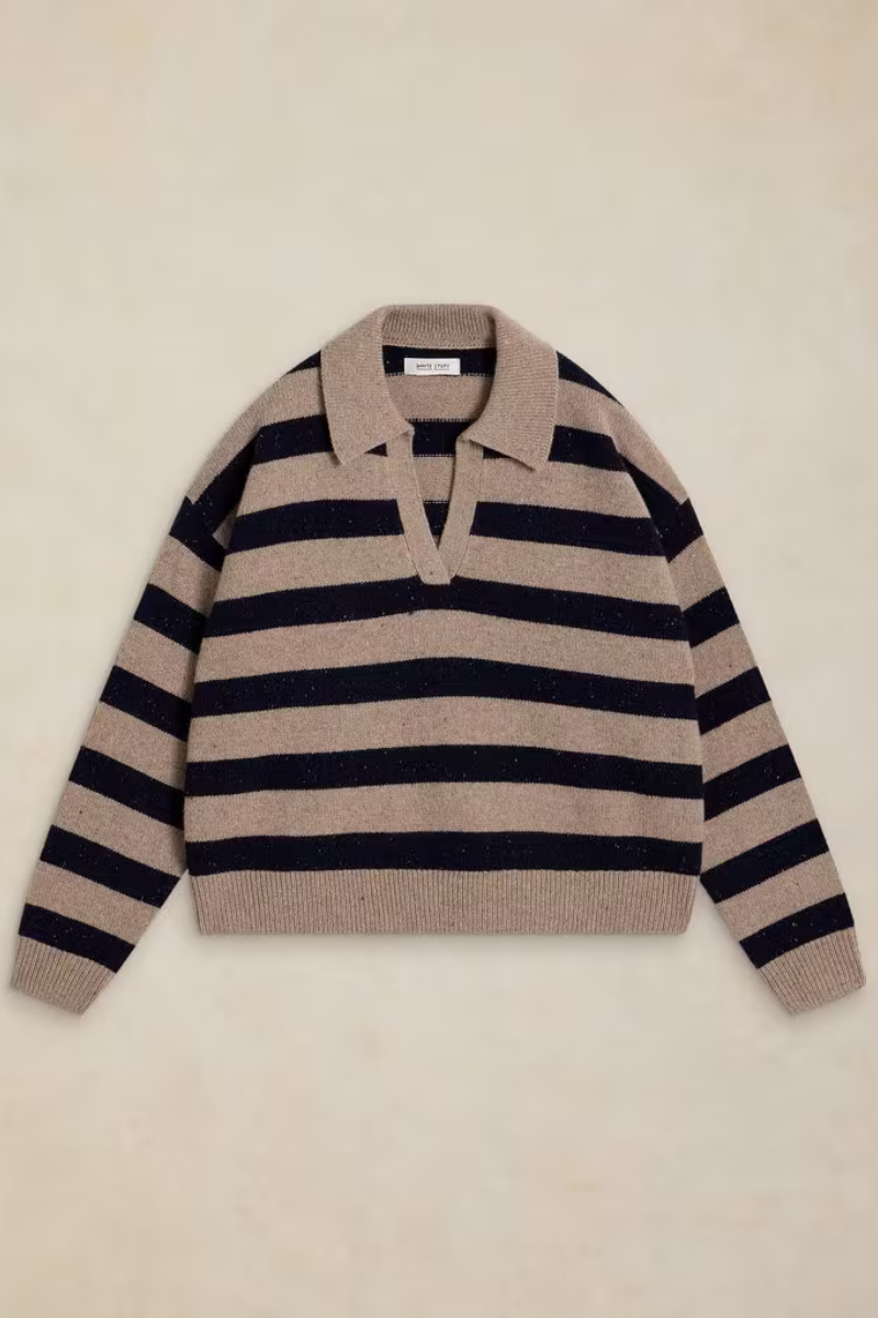 Izzy Striped Collar Jumper