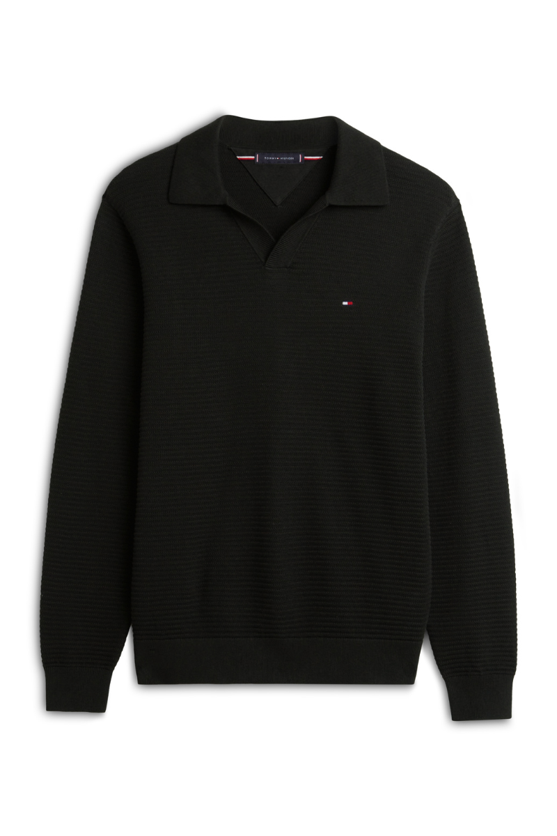 An image of the Tommy Hilfiger Seasonal Structure LS Johnny Sweater