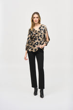 An image of the Joseph Ribkoff Animal Print Top