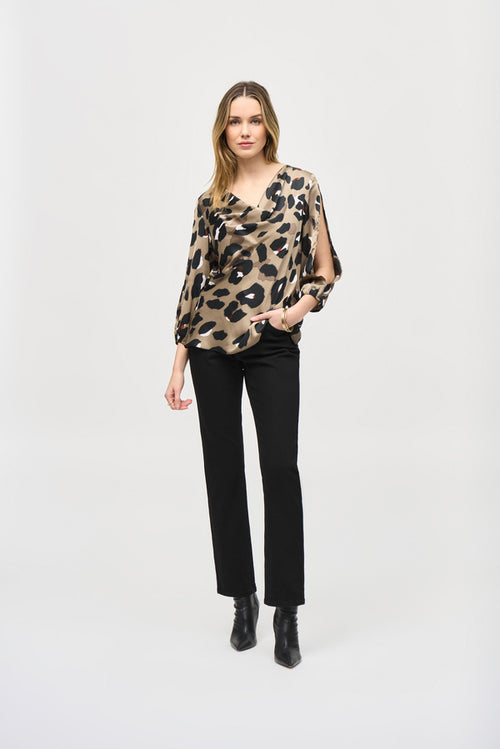 An image of the Joseph Ribkoff Animal Print Top