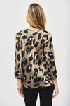 An image of the Joseph Ribkoff Animal Print Top