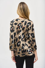 An image of the Joseph Ribkoff Animal Print Top