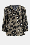 An image of the Joseph Ribkoff Animal Print Top