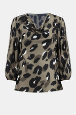An image of the Joseph Ribkoff Animal Print Top
