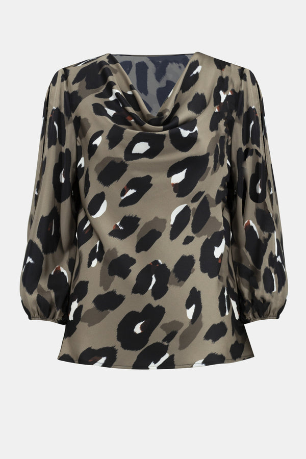 An image of the Joseph Ribkoff Animal Print Top
