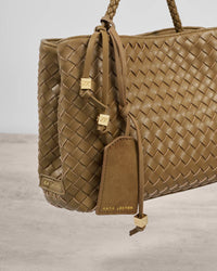 Nova Hand Woven Top Handle Bag