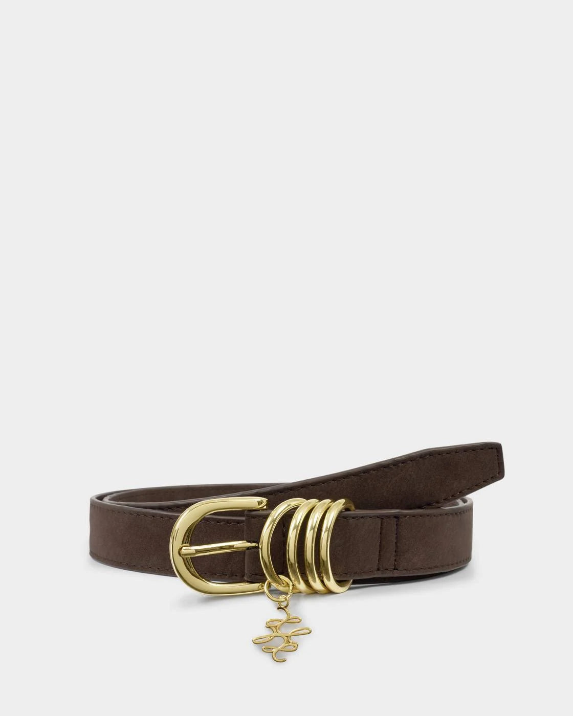 Belt with Gold Rings S/M