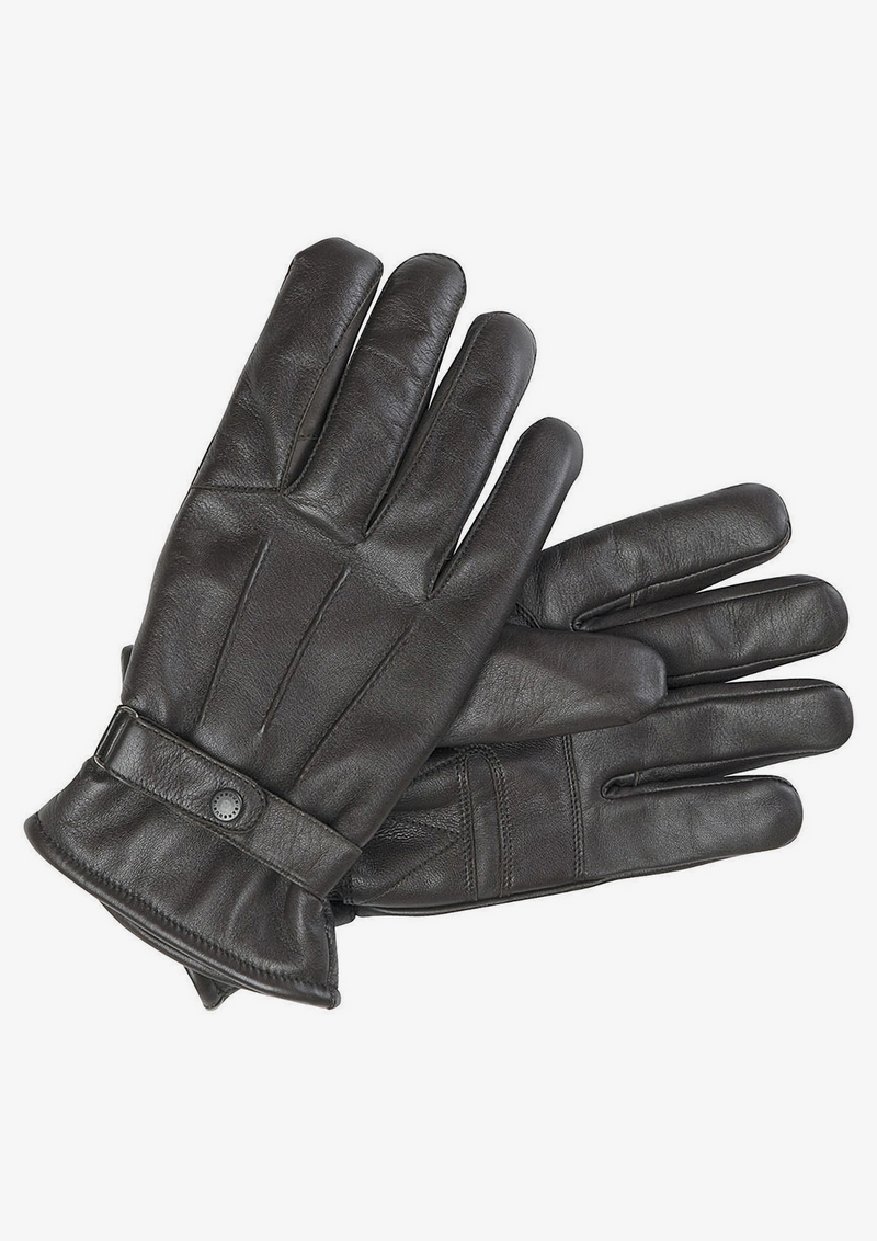 An image of the Barbour Burnished Leather Thinsulate Gloves