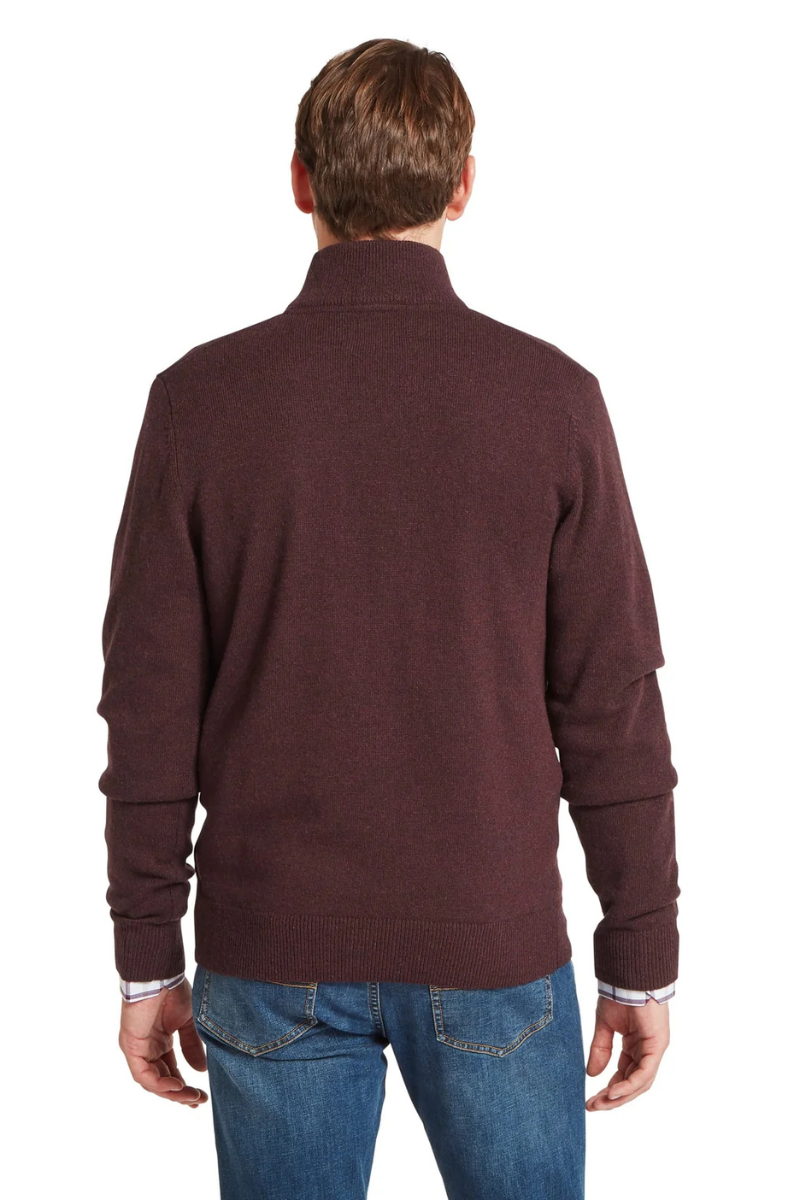Lewis Lambswool 1/4 Zip Jumper