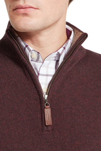 Lewis Lambswool 1/4 Zip Jumper