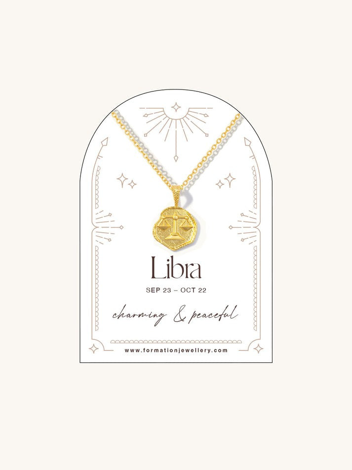 An image of the Formation Jewellery Zodiac Necklace - Libra