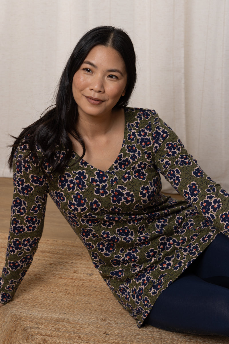 An image of the Lily & Me Clover Tunic Meadow