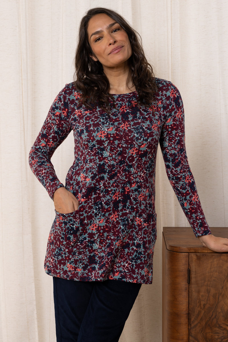 An image of the Lily & Me High Tea Tunic Hedgerow