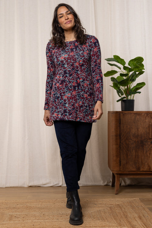 An image of the Lily & Me High Tea Tunic Hedgerow