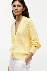 Mid Gg Cable V-Nk Cardi
