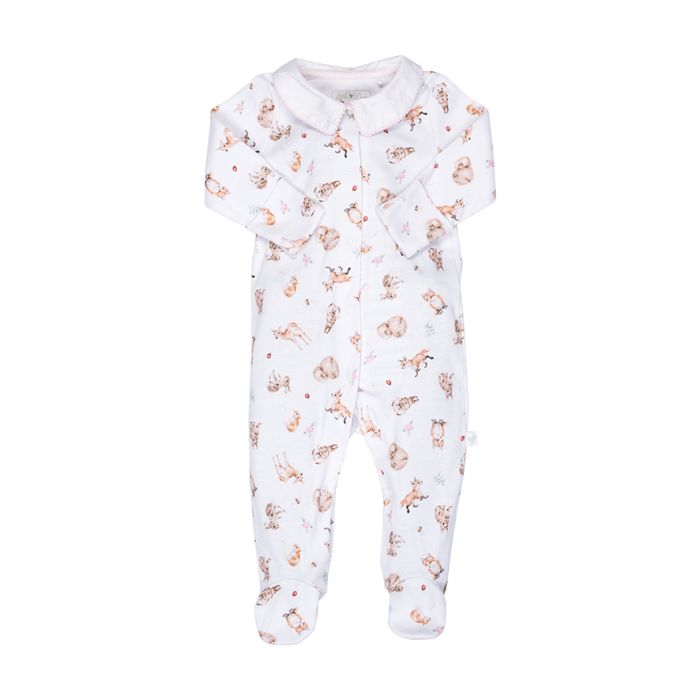 An image of the Wrendale Designs Printed Babygrow