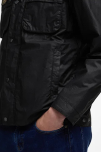 An image of the Barbour International Merton Wax Jacket