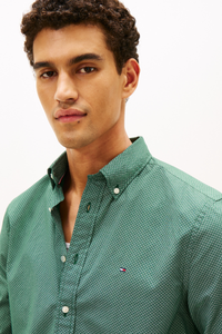 Flex Poplin Micro Print Shirt