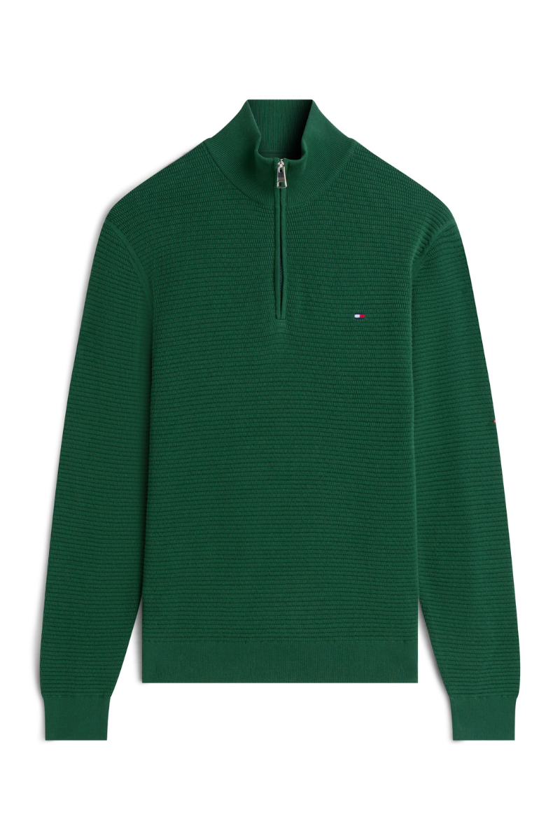 Seasonal Structure Zip Mock