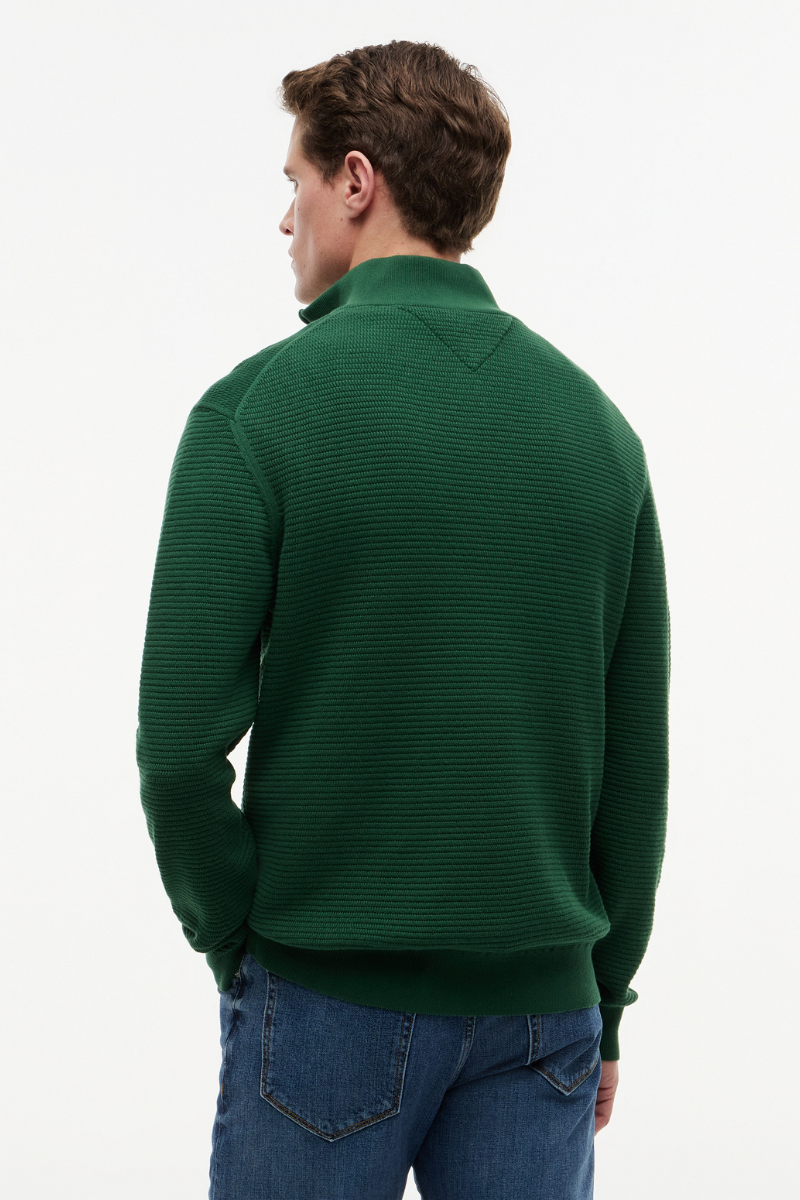 Seasonal Structure Zip Mock