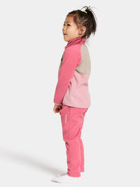 An image of the Didriksons Monte Kids Half Button Fleece