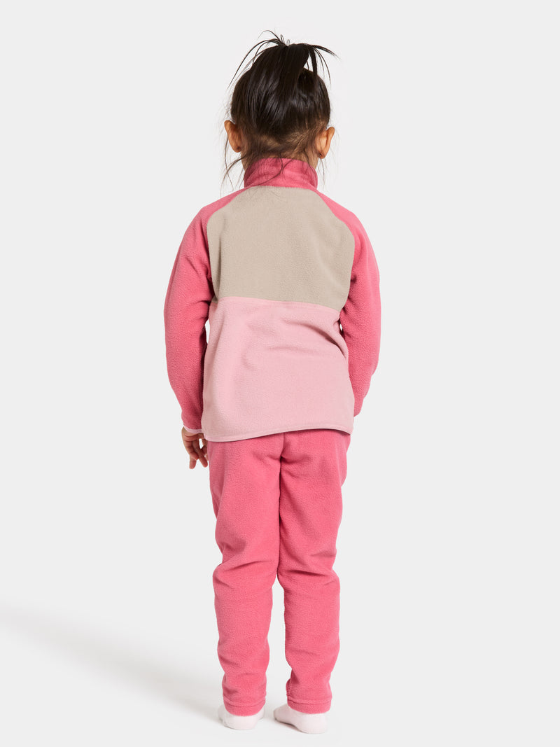 An image of the Didriksons Monte Kids Half Button Fleece