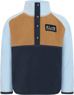 An image of the Didriksons Monte Kids Half Button Fleece
