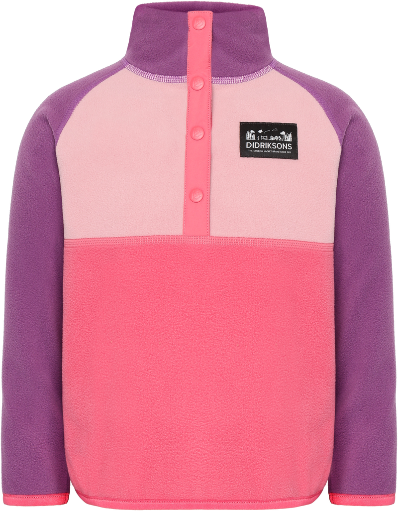 An image of the Didriksons Monte Kids Half Button Fleece