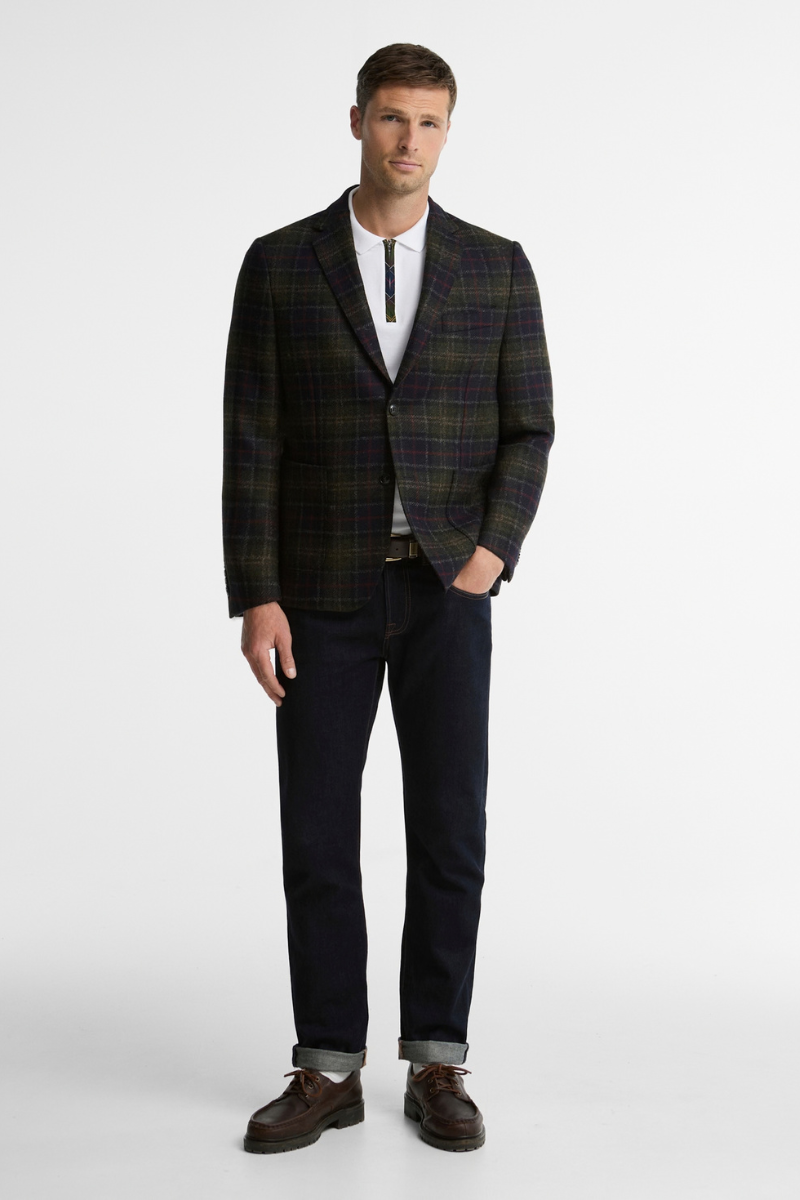 Sanders Moons Tartan Blazer