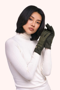 Penelope Gloves in Moss