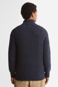 Essentials Fleck Half Zip Jumper