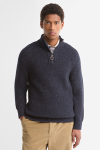 Essentials Fleck Half Zip Jumper