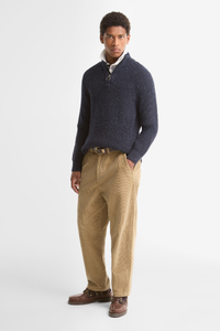 Essentials Fleck Half Zip Jumper