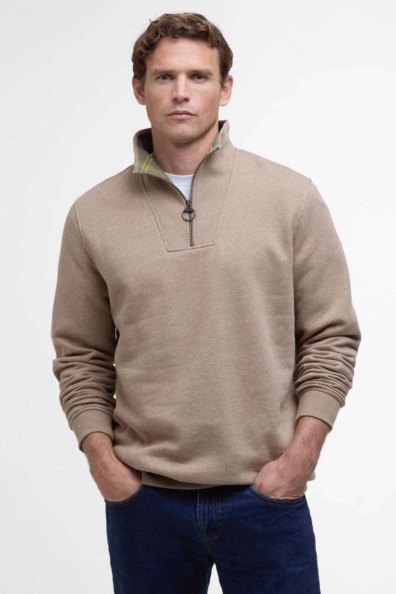 An image of the Barbour Nelson Quarter Zip Sweatshirt