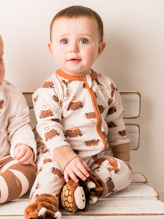 An image of the Blade & Rose Neutral Hamish Zip Up Romper