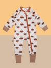 An image of the Blade & Rose Neutral Hamish Zip Up Romper