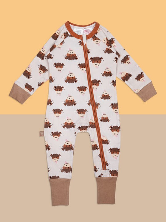 An image of the Blade & Rose Neutral Hamish Zip Up Romper