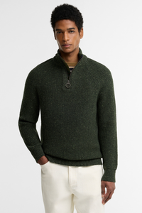 Essentials Fleck Half Zip Jumper